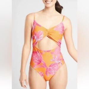 Athleta Orange and Pink Women's Swimsuit